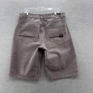 Mecca Jeans Shorts Mens 38 Gray Denim Baggy Bermuda Street Hip Hop Casual Long